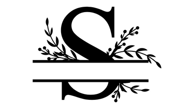 Split Floral Monograms (N-Z)