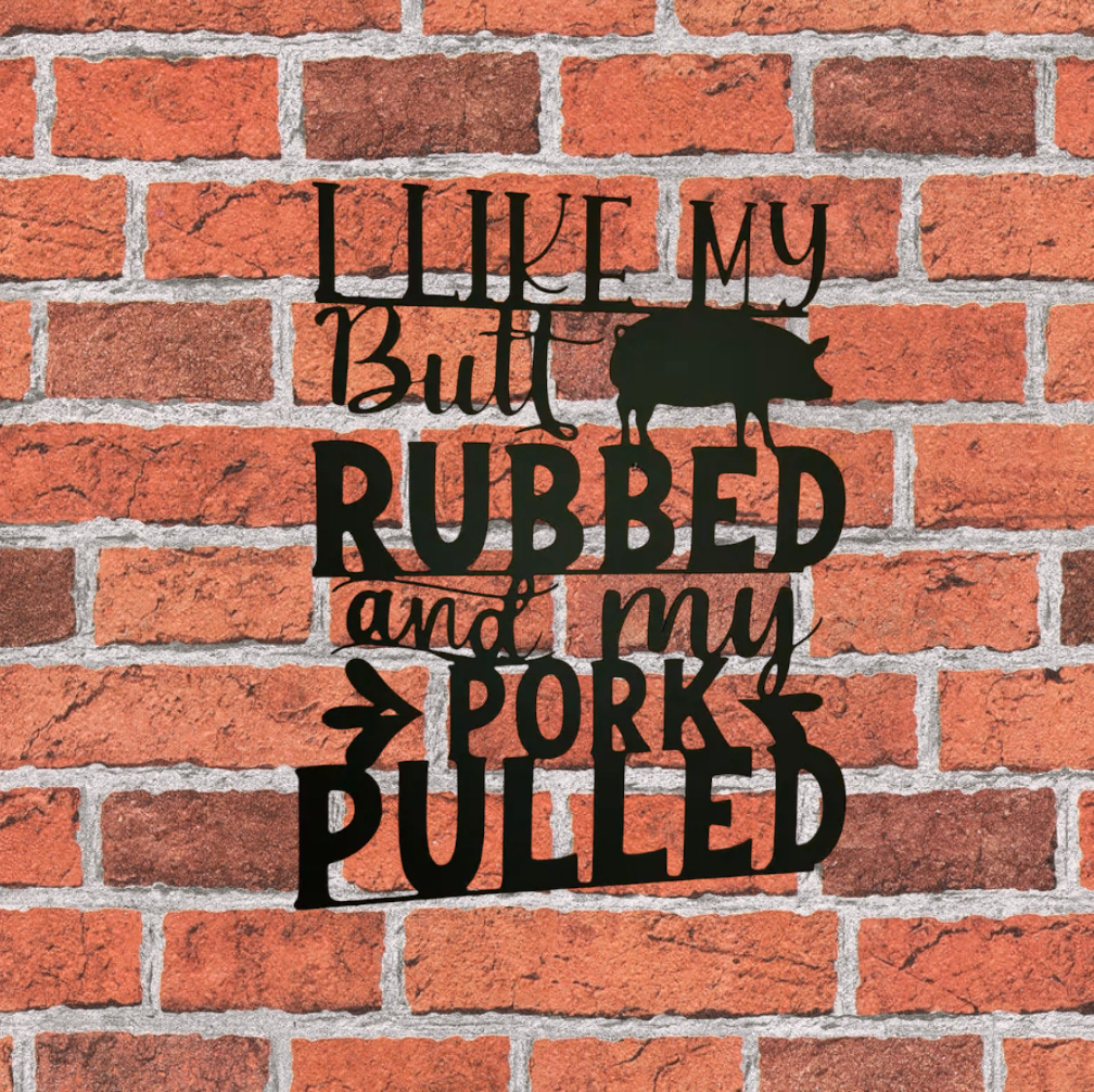 Pulled Pork Steel Sign