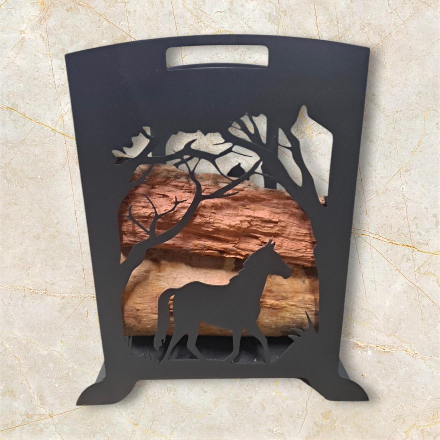 Horse Firewood Holder