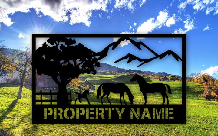 Agistment Park Property Sign