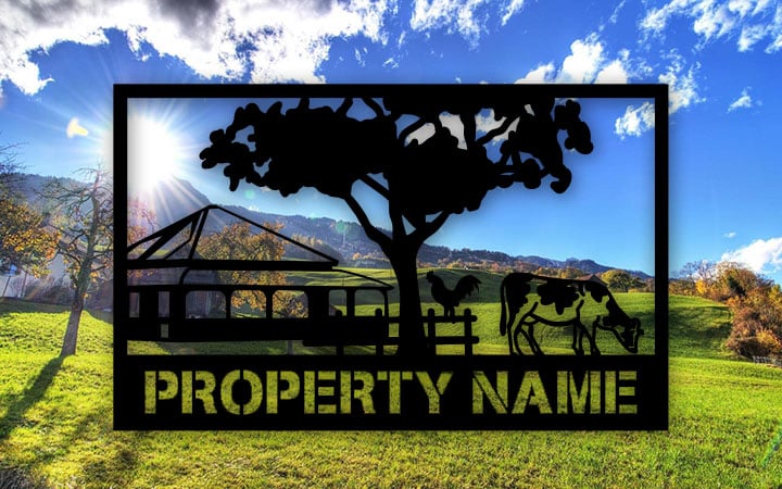 Among the gum trees Property Sign