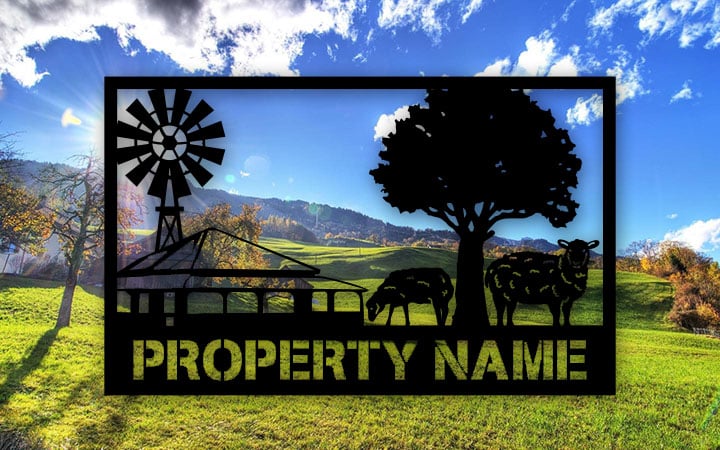 Shearing Shed Property Sign